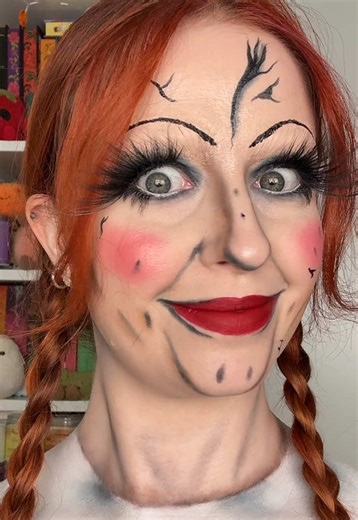 Annabelle Doll Halloween Makeup Tutorial