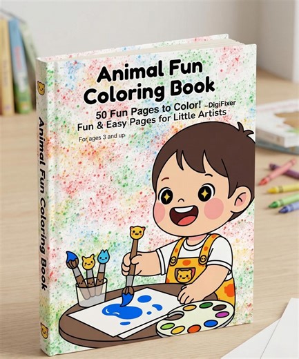 50 Funny Animal Pun Coloring Pages — Bold and Easy Kids Activity Book - Etsy