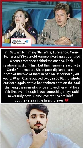 The Secret Love Story of Carrie Fisher & Harrison Ford on the Set of Star Wars 💔