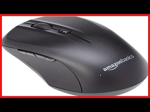 Amazon Basics Wireless Full Size Computer Keyboard and Mouse Combo, US Layout QWERTY