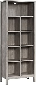 Sauder Miscellaneous Storage Tall Cubby Bookcase, Spring Maple Finish