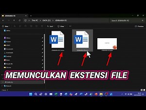 Memunculkan Nama Ekstensi File di File Explorer Windows 11 (Muncul di Sebelah Kanan Nama File)