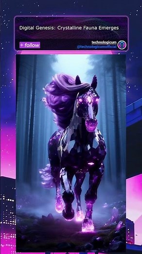 Digital Genesis: Crystalline Fauna Emerges