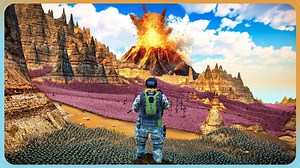 【BSG】防守方能在新火山地图上抵挡2500000兽人的进攻吗？--史诗战争模拟