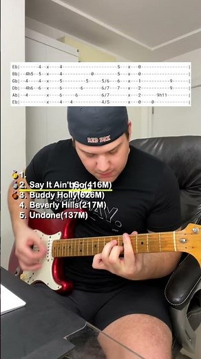 How To Play "Say It Ain't So" by Weezer - 1/2 Step Down - #guitar #guitarcover
