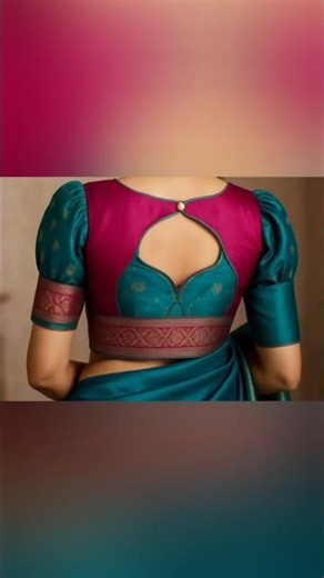 🆕 model blouse back neck design #womensclothing