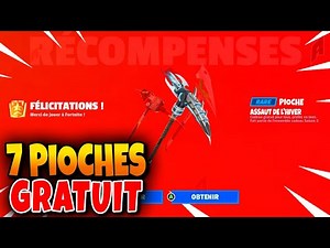 ces Pioches GRATUITE Dispo pour Tous Fortnite