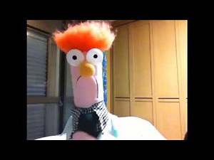 My beaker Muppet replica puppet
