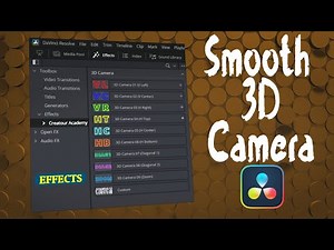Smooth 3D Camera Movements Effect Davinci Resolve