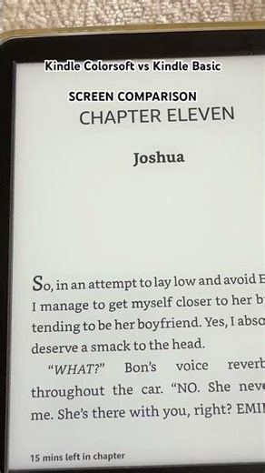 Kindle Colorsoft vs Basic Screen Comparison #booktube #booktok #kindle #ebook #books