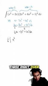 U-substitution Calculus Practice Problem explained #calculus #integral #calctutor