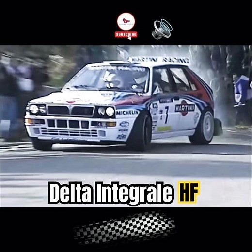 Lancia Delta Integrale HF🔥Group A Rally Legend in Action! #lanciadeltaintegrale #lancia #rallycar