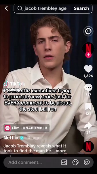 POV: Netflix executives promoting Steel Ball Run