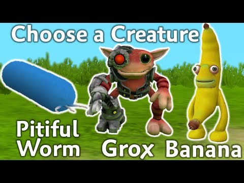 Playing Spore but YOU Decide the creature