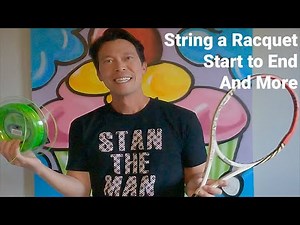 How to String Tennis Racquet & More Tutorial Start to End - Prince Neos1000 & Wise 2086 Tension Head