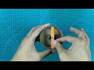 Used cardboard becomes a compass / cardinal direction finder