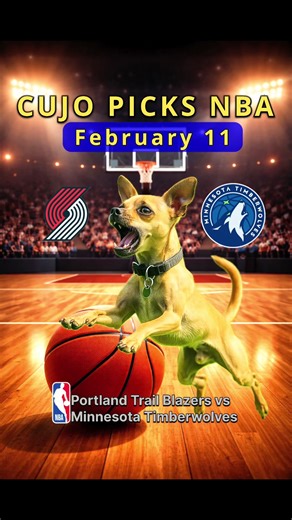 Portland Trail Blazers (24–28) at Minnesota Timberwolves (32–22) — February 11 Cujo picks a regular season matchup as the balls decide the winner. Hit follow to join The Doghouse #NBA #PortlandTrailBlazers #MinnesotaTimberwolves #CujoPicks #CujoCatches