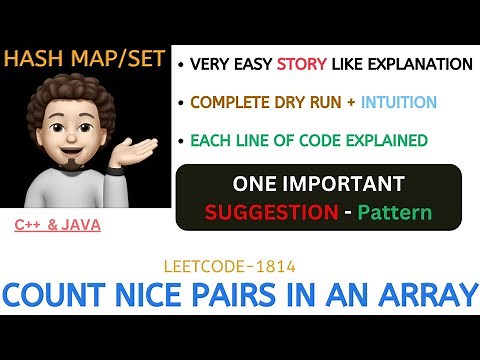 Count Nice Pairs in an Array | Simple Clean | Important suggestion | AMAZON | Leetcode-1814