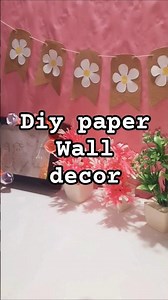 diy paper wall decor #trending #diy #viral #wallpaper #decoration #craft