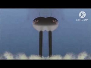 water towers falling down effect