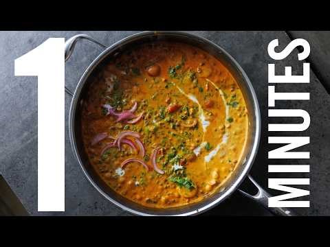 EASY LENTIL CHICKPEA CURRY in 10 MINUTES