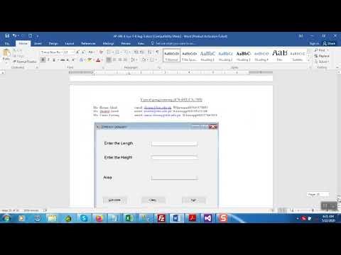 VP WK 4 Video 6 Window Form Assignment 3