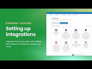 Setting Up an Integration in AWeber
