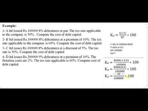 Lecture 57: How to Calculate the cost of Irredeemable debt? Example 1