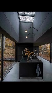 Set on the shores of Lake Immeln in southern #Sweden, the Vipp Shelter is a compact retreat shaped by modular thinking, careful craftsmanship, and a close relationship with its surroundings. Designed by Danish brand @Vipp as a “battery charging station for humans,” the 55-square-metre cabin offers a quiet escape from everyday routines. Clad in black-painted steel and defined by floor-to-ceiling glazing, the structure sits discreetly within the landscape while opening the interior to lake and for