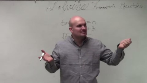 Solving a trigonometric equation and determining all the solutions between 0 and 2pi