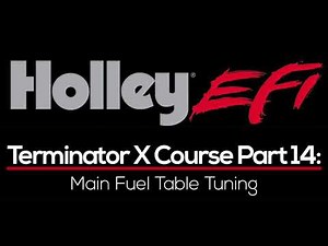 Holley Terminator X Training Course Part 14: Main Fuel Table Tuning | Evans Performance Academy