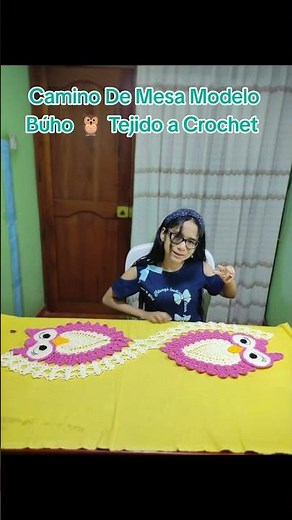 New Owl Table Runner 🦉🦉 Crochet 🪡🧶 🪡🧶🦉🦉 #artesycreacionesshantal