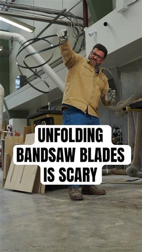 Bandsaw Blade Folding That Won't Leave Scars #woodworking #safety #tutorial