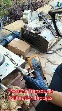 Pressure Transducer Calibration Process #cng #operator #instruments