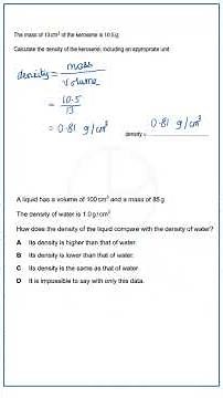 Finding Density #igcse #physics #edexcel #olevel