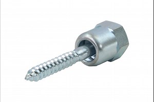 Sammys Everflow 8139957-50 SH-GST 20 3/8 Inch Screw Swivel Threaded Rod Anchor Designed for Wood, 17 Deg Angle Off Vertical, Steel with Electo-Zinc, Easy Install (Pack of 50), 50 Piece