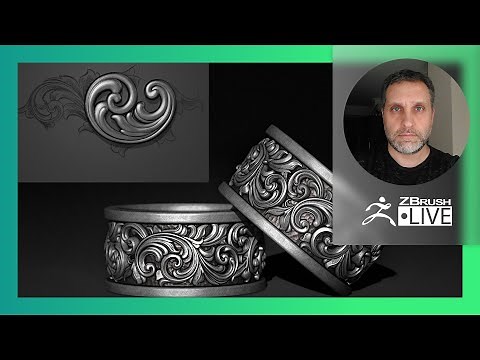 Sculpting Organic Jewelry Designs with ZBrush: Baroque Scrolls Ring - Nacho Riesco Gostanza