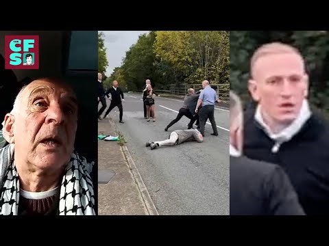 Shocking attack on 73-year-old Palestine protester