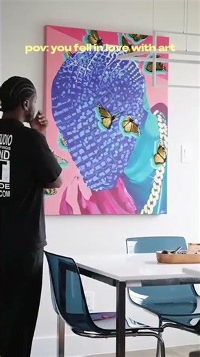 What art do you have at home? Art can really turn a basic wall into something aesthetically pleasing