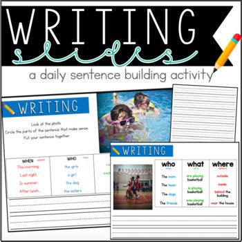 Daily Writing Slides: Sentence Building & Grammar