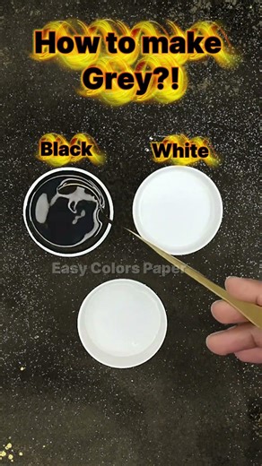 Creating Grey from Black and White tutorial #colors #viralvideo