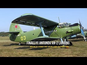 Finally!! Antonov An-2 Landing | Unveiling the Legendary Soviet Biplane & Short-Field Airlift Power