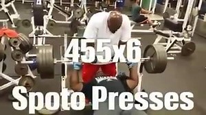 3.7K views · 44 reactions | @m_town_monsta - 455x6 Spoto Presses & 405x15 Today Was My Speed, Pause & Rep Day With Only 2 Weeks Left The Most Important Thing Is My Bar Speed So I Did Flat Bench Dumbbells Speed & Bench Press w/ Bands Speed, I Only Have 2 More Heavy Days I Need To Kill Both Heavy Sessions #benchbeasts #benchpress | Bench Beasts | Facebook