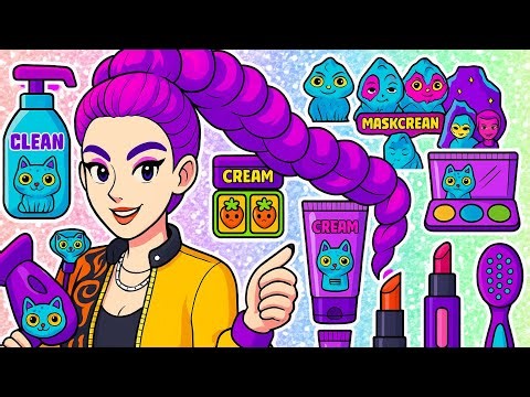 🌸Paper DIY🌸 KPOP DEMON HUNTERS Rumi Skincare + Makeup Blind Bag Unboxing ASMR | Makeup With Rumi