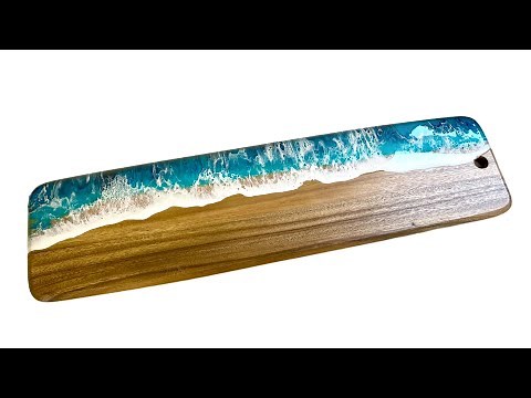 Resin Beach Charcuterie Board Tutorial- by Karen Governale