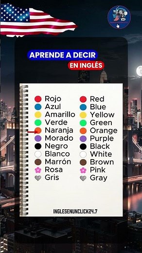 🎨 Learn all the colors in English quickly and easily! | Basic English vocabulary 🇺🇸