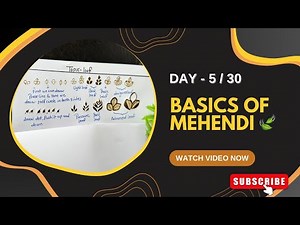 Day 5: Master Mehendi from Scratch! Free 30-Day Basic to Pro Henna Course –Start Your Journey Today!