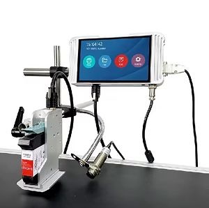 [Hot Item] New Product 7-Inch Screen Online Half One Inch Head Expiry Batch Coding Date Tij Machine Thermal Inkjet Printer for Water Bottle