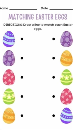 Easy Easter Math Worksheets! 🐰🔢 (Preschool Printables) #shorts