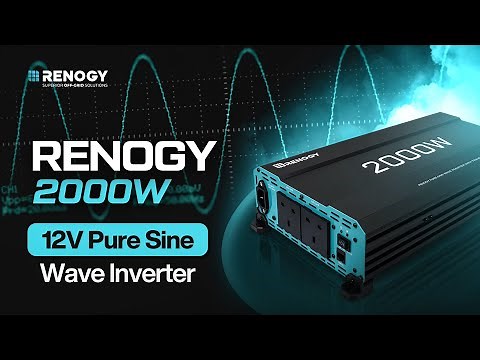 Renogy 2000W 12V Pure Sine Wave Inverter w/ UPS Function - Reliable Power Anywhere!